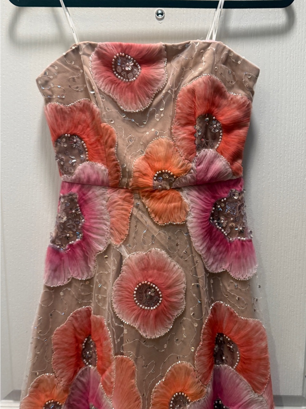 Elliatt Brittany A-Line Midi Dress in Pink size XS NWT waist Tie Missing!!!! - Picture 6 of 8